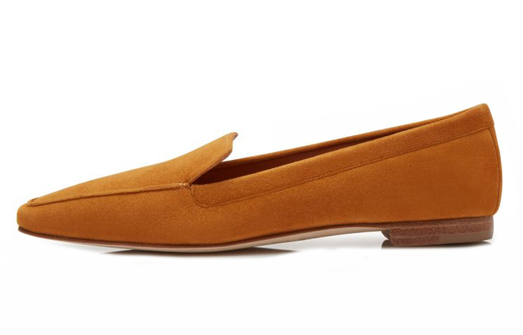 (W) Manolo Blahnik Loafer 'Orange Velvet'