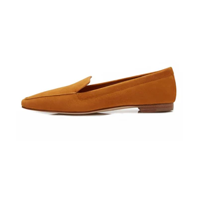 (W) Manolo Blahnik Loafer 'Orange Velvet'