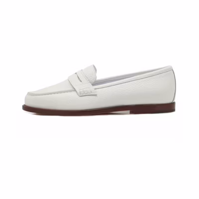 (W) Manolo Blahnik Loafer 'White Leather'