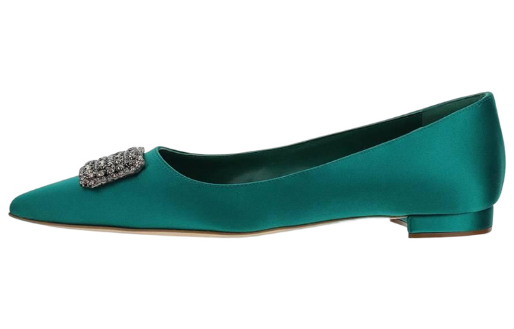 (W) Manolo Blahnik Low Top 'Fashion Flat Green'