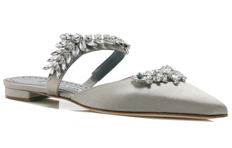 (W) Manolo Blahnik Lurumflat 'Light Grey' 圖 4