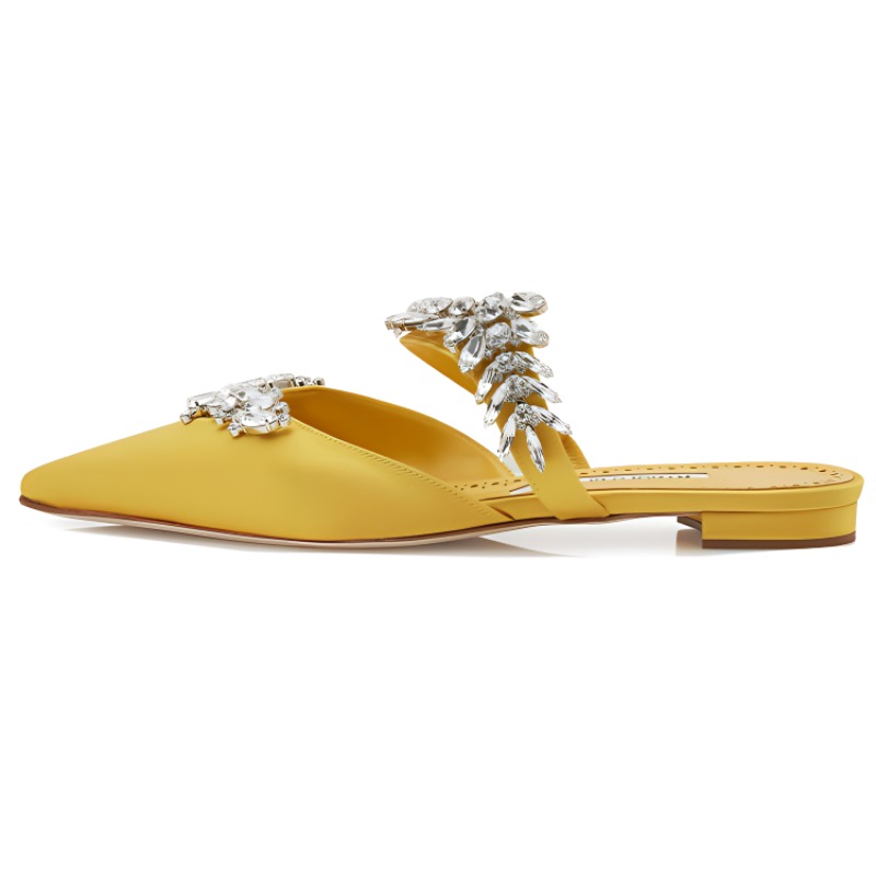 (Women) Manolo Blahnik Lurumflat 'Yellow' 122-1947-0004