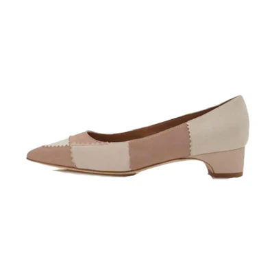 (W) Manolo Blahnik Malango 'White Pink CMFT Fashion'