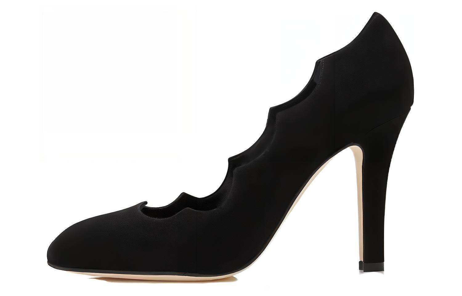 (Women) Manolo Blahnik Mandembe 'Black Suede' 323-2447-0002