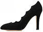 Buy MANOLO BLAHNIK Mandembe 皮革絨面 舒適時尚 細跟 高踭鞋 10.5cm 女款 黑色