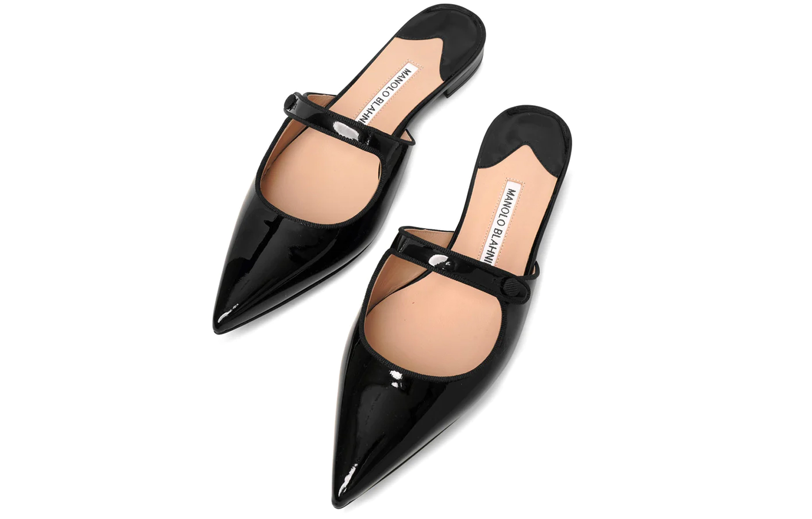 (W) Manolo Blahnik Mary Jane Flat Mule 'Black' 圖 4