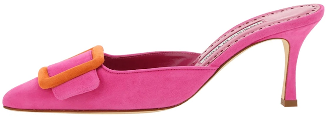 (W) マノロ Maysalebi ピンクベルベット ミュール 223-1529-6704 Buy (W) マノロ Maysalebi ピンクベルベット ミュール 223-1529-6704