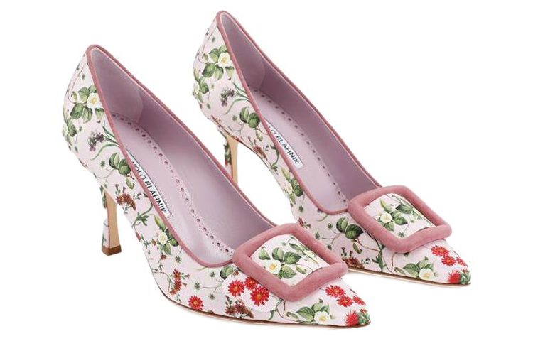 Shop (W) Manolo Blahnik Maysalebi ''Weiß Rosa'' 123-2318-9053