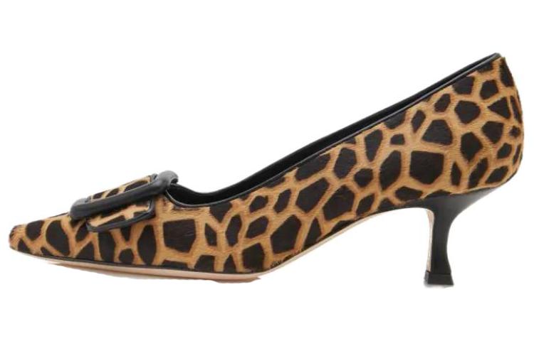 (W) Manolo Blahnik Maysalepump 'Brown Black CMFT Fashion'