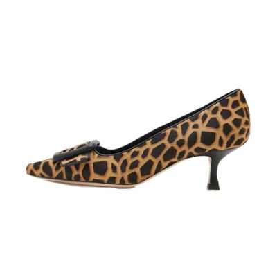 (W) Manolo Blahnik Maysalepump 'Brown Black CMFT Fashion'