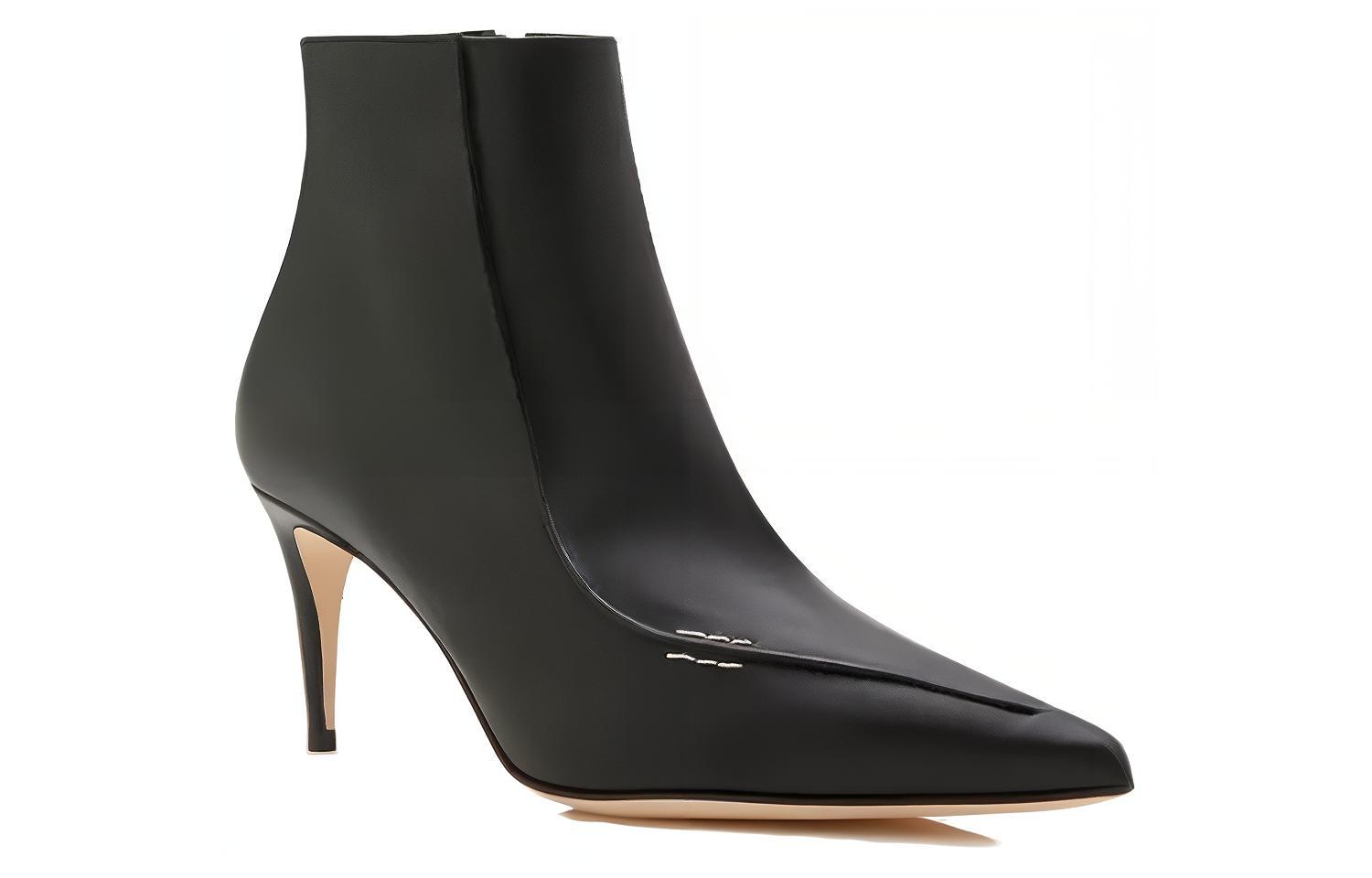 (W) Manolo Blahnik Merasa 'Black Leather Ankle Boot' 圖 3