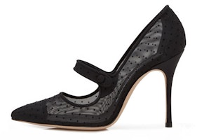 (Women) Manolo Blahnik Mesh High Heels 'Black' 421-0987-0002 (Women) Manolo Blahnik Mesh High Heels 'Black' 421-0987-0002