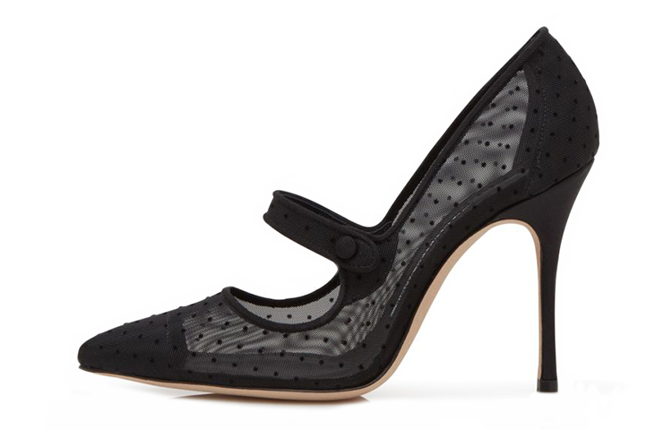 Buy (W) Manolo Blahnik Tacones Altos de Malla 'Negro' 421-0987-0002
