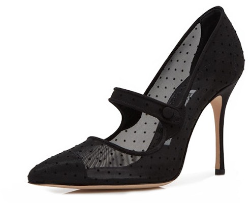 (W) Manolo Blahnik Sepatu Hak Tinggi Jaring 'Hitam' 421-0987-0002 Lookbook (W) Manolo Blahnik Sepatu Hak Tinggi Jaring 'Hitam' 421-0987-0002