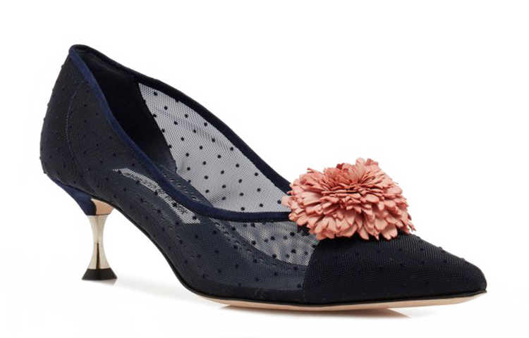 (W) Manolo Blahnik Mesh High Heels 'Navy Blue' 圖 2