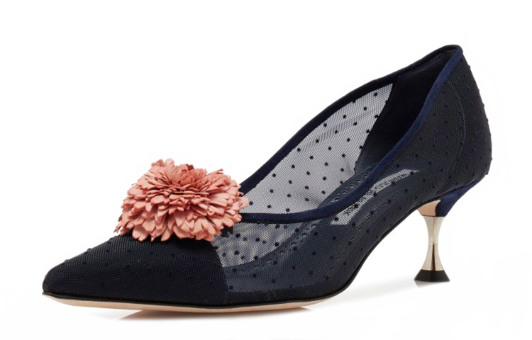 (W) Manolo Blahnik Mesh High Heels 'Navy Blue' 圖 3