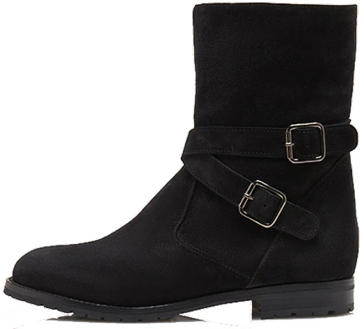 women-manolo-blahnik-mid-top-flat-boots-simple-black-velvet-318-0522-0002