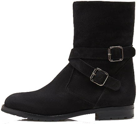 (W) Manolo Blahnik Mid-Top Boots 'Simple Black Velvet' - Sepatu Datar Beludru Hitam 318-0522-0002 Buy (W) Manolo Blahnik Mid-Top Boots 'Simple Black Velvet' - Sepatu Datar Beludru Hitam 318-0522-0002