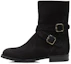 Buy (W) Manolo Blahnik Mid-Top Boots 'Simple Black Velvet' - Sepatu Datar Beludru Hitam 318-0522-0002