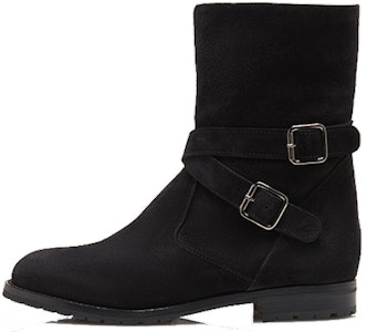 (W) Manolo Blahnik Mid-Top Boots 'Simple Black Velvet' - Sepatu Datar Beludru Hitam 318-0522-0002 Buy (W) Manolo Blahnik Mid-Top Boots 'Simple Black Velvet' - Sepatu Datar Beludru Hitam 318-0522-0002