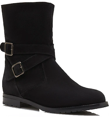 (W) Manolo Blahnik Mid-Top Boots 'Simple Black Velvet' - Sepatu Datar Beludru Hitam 318-0522-0002 Order (W) Manolo Blahnik Mid-Top Boots 'Simple Black Velvet' - Sepatu Datar Beludru Hitam 318-0522-0002
