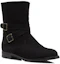 Order (W) Manolo Blahnik Mid-Top Boots 'Simple Black Velvet' - Sepatu Datar Beludru Hitam 318-0522-0002