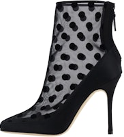 (Women) Manolo Blahnik Mukinka Boot 'Black Zip Pointed-Toe' 323-2496-0015 (Women) Manolo Blahnik Mukinka Boot 'Black Zip Pointed-Toe' 323-2496-0015