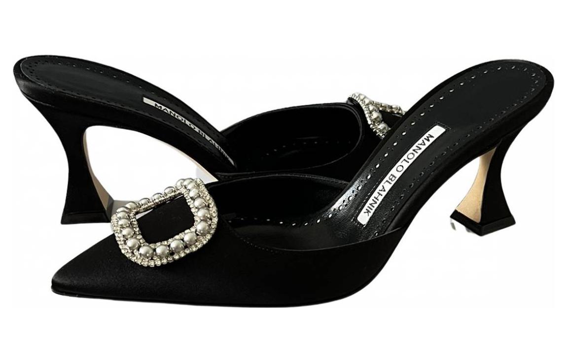 (W) Manolo Blahnik Mule 'Black Elegance' 圖 3