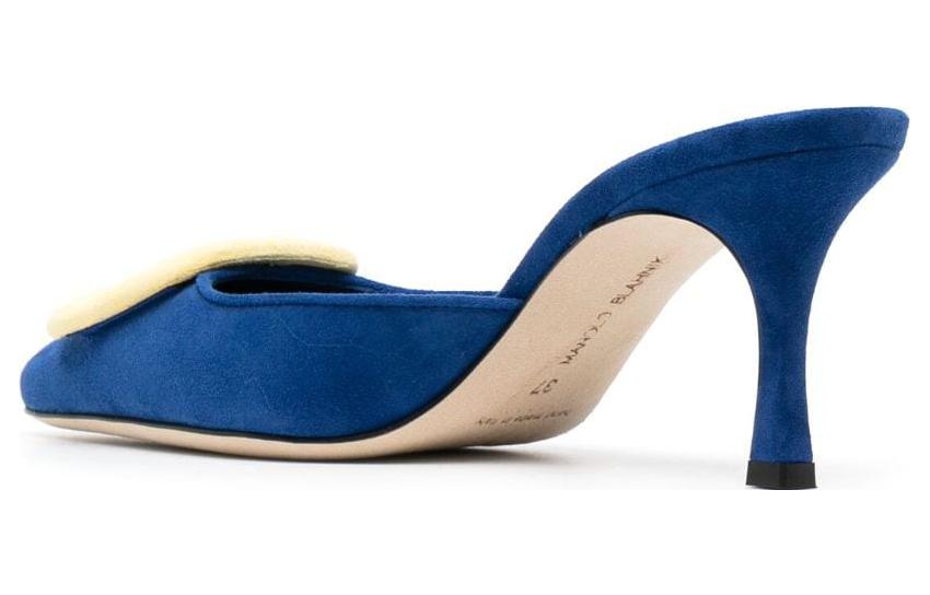 (W) Manolo Blahnik Mule 'Blue Calfskin' 圖 3