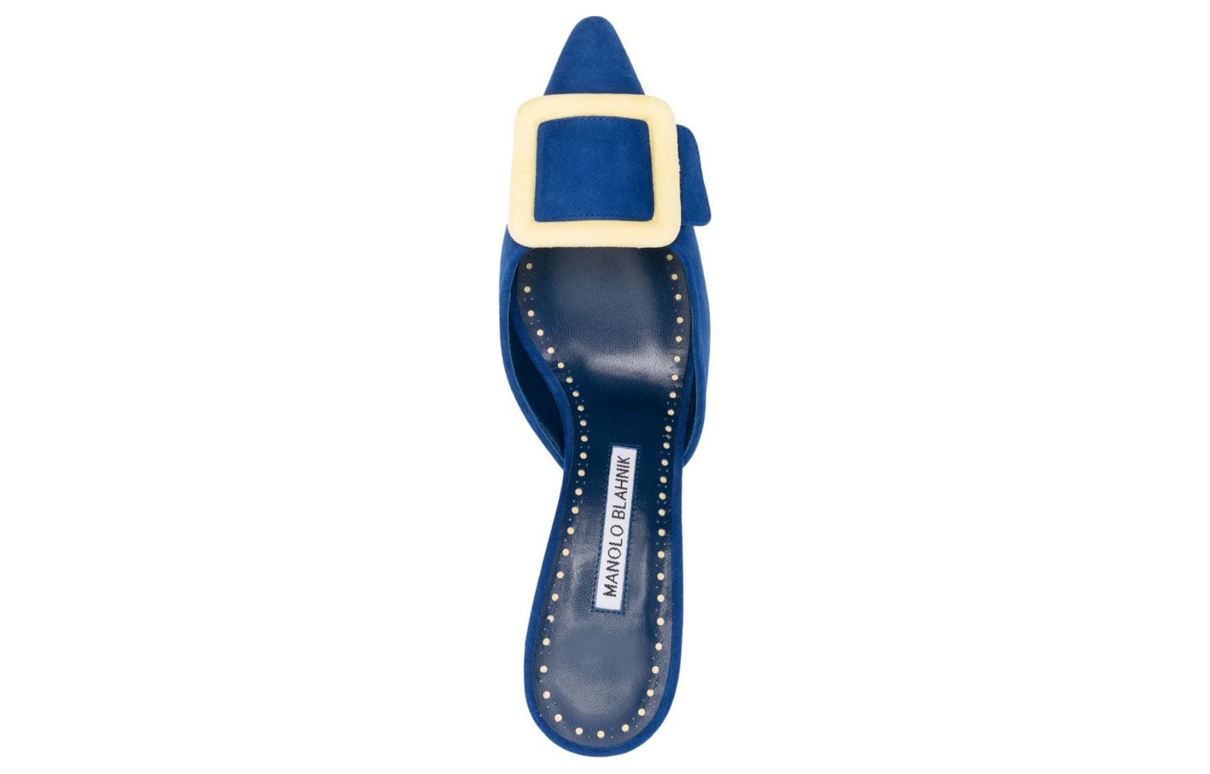 (W) Manolo Blahnik Mule 'Blue Calfskin' 圖 4