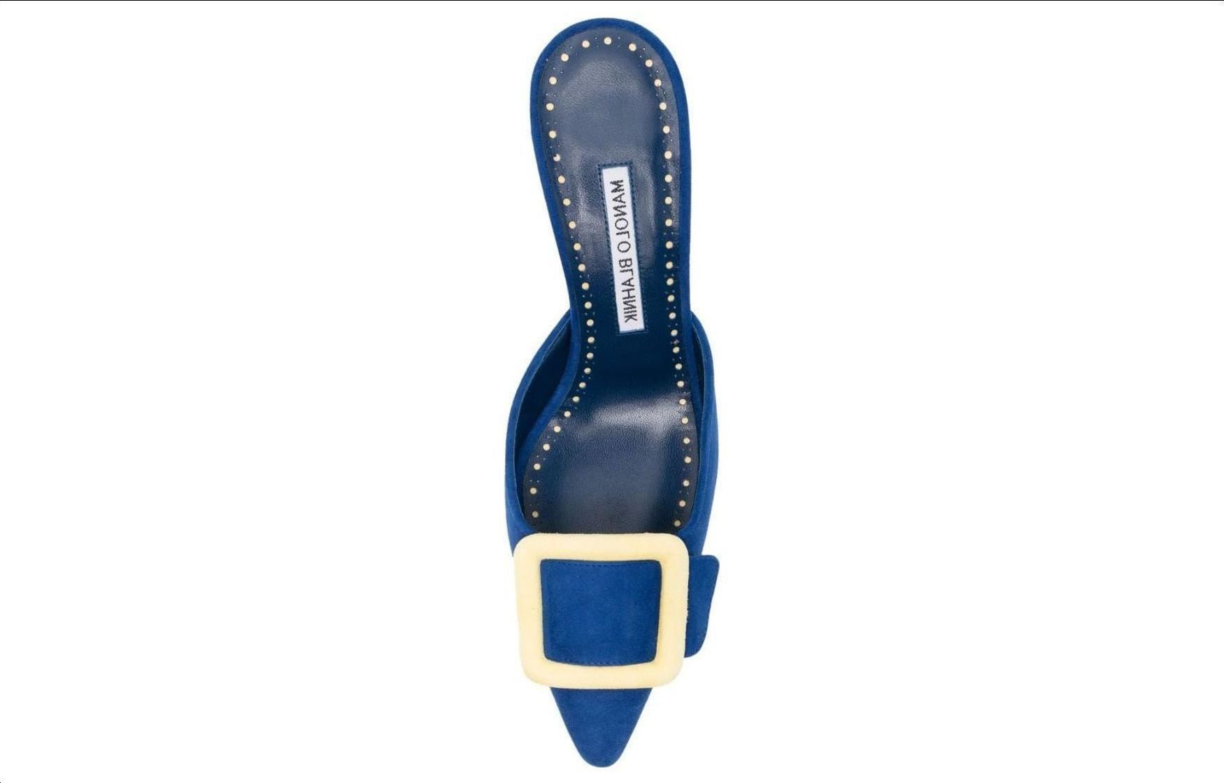 (W) Manolo Blahnik Mule 'Blue Calfskin' 圖 5