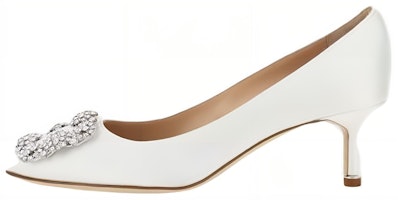 (Women) Manolo Blahnik Mule 'Comfort White Stiletto' 9XX-0315-1205 (Women) Manolo Blahnik Mule 'Comfort White Stiletto' 9XX-0315-1205