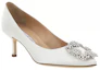 Order (Women) Manolo Blahnik Mule 'Comfort White Stiletto' 9XX-0315-1205