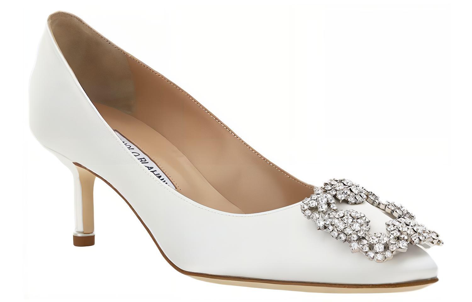 Order (W) (女性用) マノロ・ブラニク ミュール 'コンフォートホワイトスティレット' 9XX-0315-1205 9XX-0315-1205