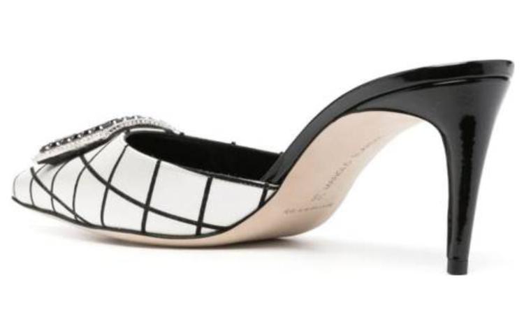 (W) Manolo Blahnik Mule 'Elegant Black Leather Pointed Toe' 圖 4