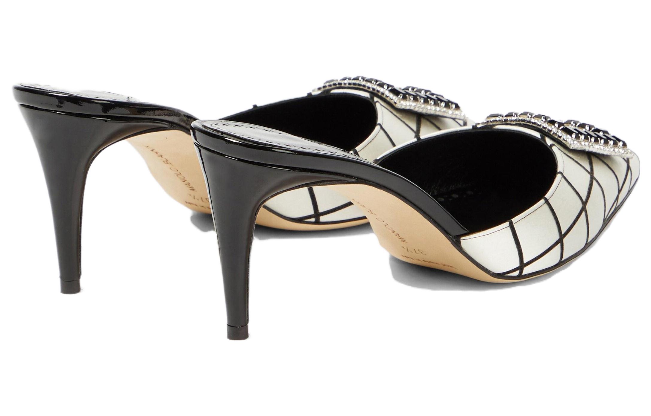 (W) Manolo Blahnik Mule 'Elegant Black Leather Pointed Toe' 圖 5