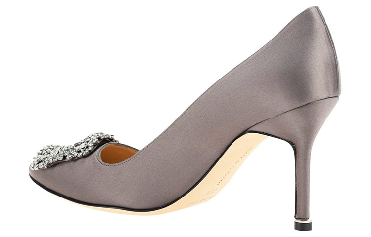 Shop (W) Manolo Blahnik Mule 'Stiletto Gris' 9XX-0663-0212