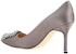 (W) Manolo Blahnik Mule 'Stiletto Kelabu' 9XX-0663-0212