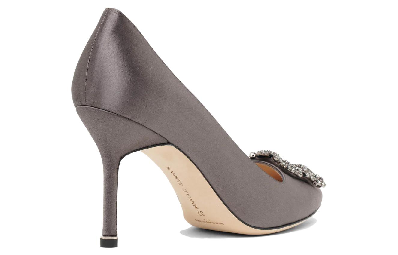 Purchase (W) Manolo Blahnik Mule 'Stiletto Gris' 9XX-0663-0212