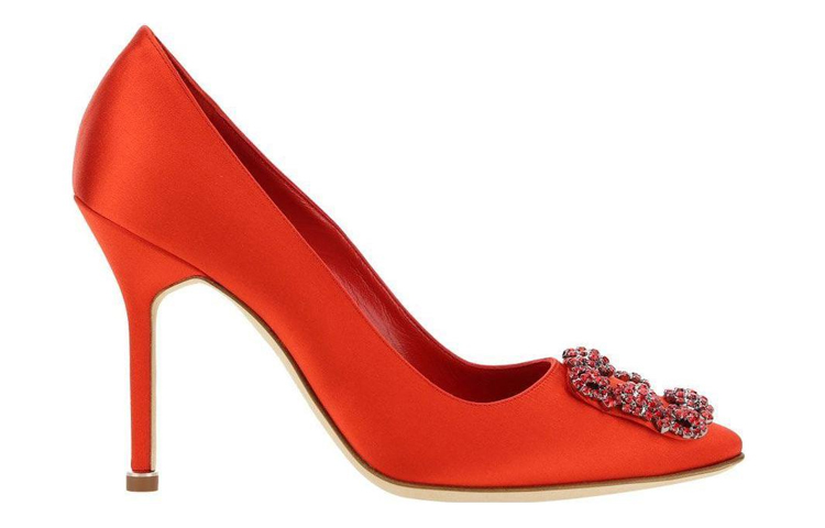 Order (Women) Manolo Blahnik Mule 'Orange Stiletto' 422-1409-6208