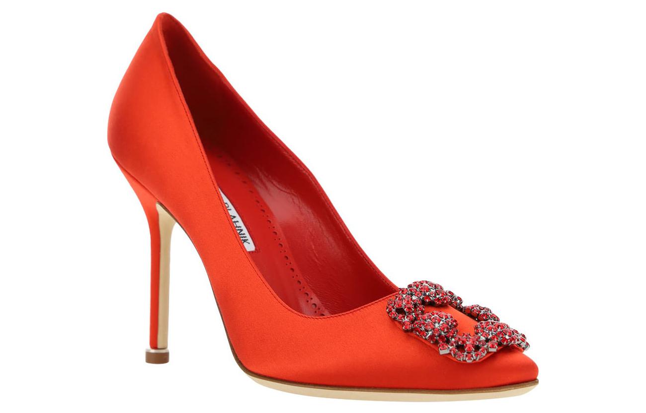 Lookbook (Women) Manolo Blahnik Mule 'Orange Stiletto' 422-1409-6208