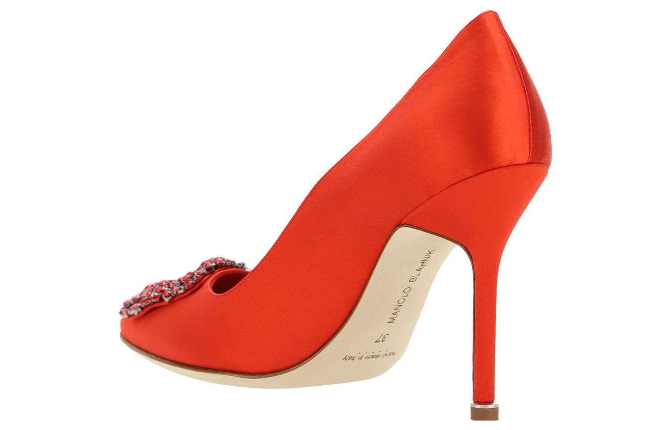 Shop (Women) Manolo Blahnik Mule 'Orange Stiletto' 422-1409-6208