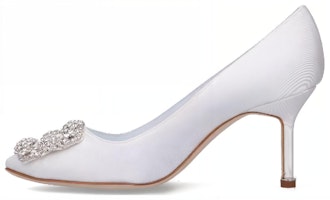 (Women) Manolo Blahnik Mule 'White Stiletto' 32222170001 (Women) Manolo Blahnik Mule 'White Stiletto' 32222170001