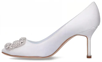 (Women) Manolo Blahnik Mule 'White Stiletto' 32222170001 (Women) Manolo Blahnik Mule 'White Stiletto' 32222170001