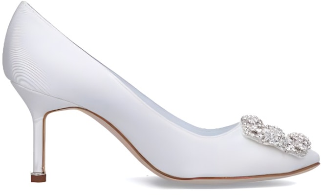 (Women) Manolo Blahnik Mule 'White Stiletto' 32222170001 Order (Women) Manolo Blahnik Mule 'White Stiletto' 32222170001