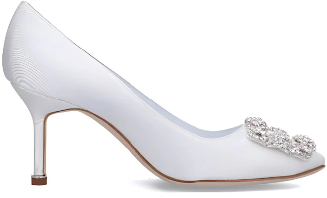 (Women) Manolo Blahnik Mule 'White Stiletto' 32222170001 Order (Women) Manolo Blahnik Mule 'White Stiletto' 32222170001