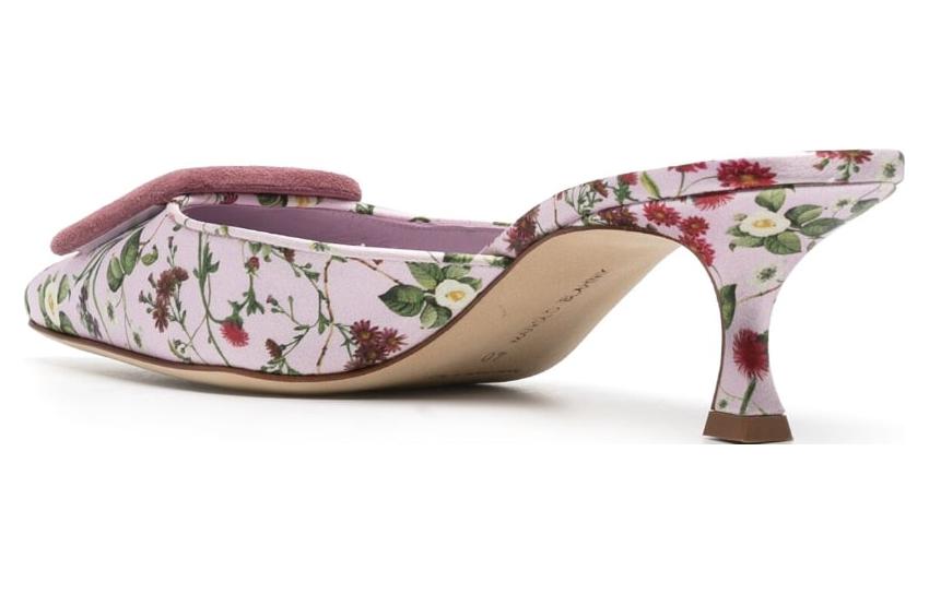 Shop (W) Manolo Blahnik Sepatu Hak Tinggi Mule 'Pink Fashion' 123-2313-9053