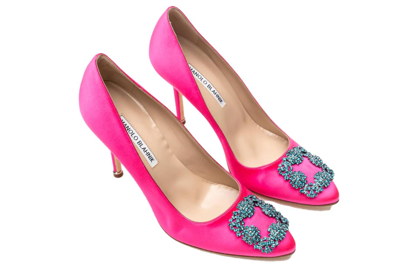 Purchase (Women) Manolo Blahnik Mule Stiletto 'Fashion Pink' 123-2249-6740