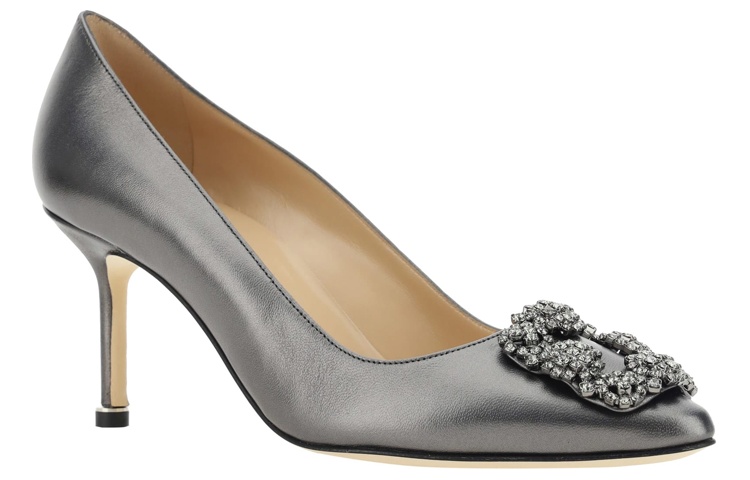 Lookbook (Women) Manolo Blahnik Mule Stiletto 'Silver Grey' 223-1497-0408