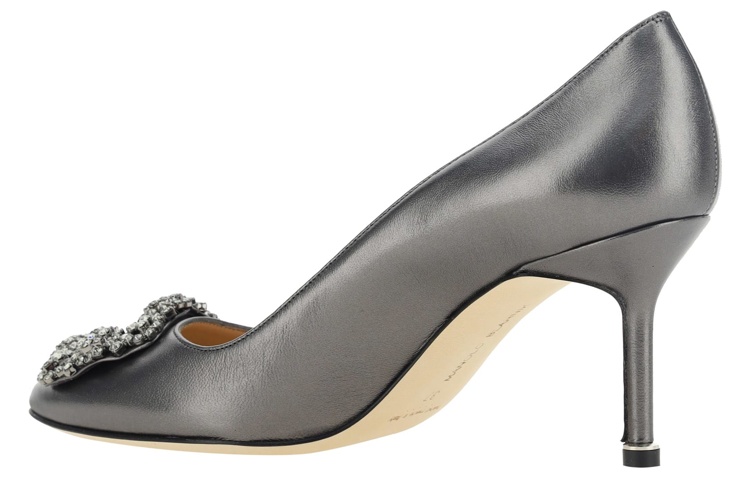 Shop (Women) Manolo Blahnik Mule Stiletto 'Silver Grey' 223-1497-0408